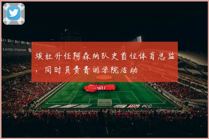 埃杜升任阿森纳队史首位体育总监，同时负责青训学院活动