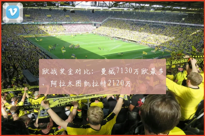 欧战奖金对比：曼城7130万欧最多，阿拉木图凯拉特2120万